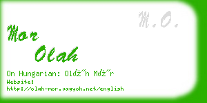 mor olah business card